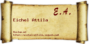 Eichel Attila névjegykártya